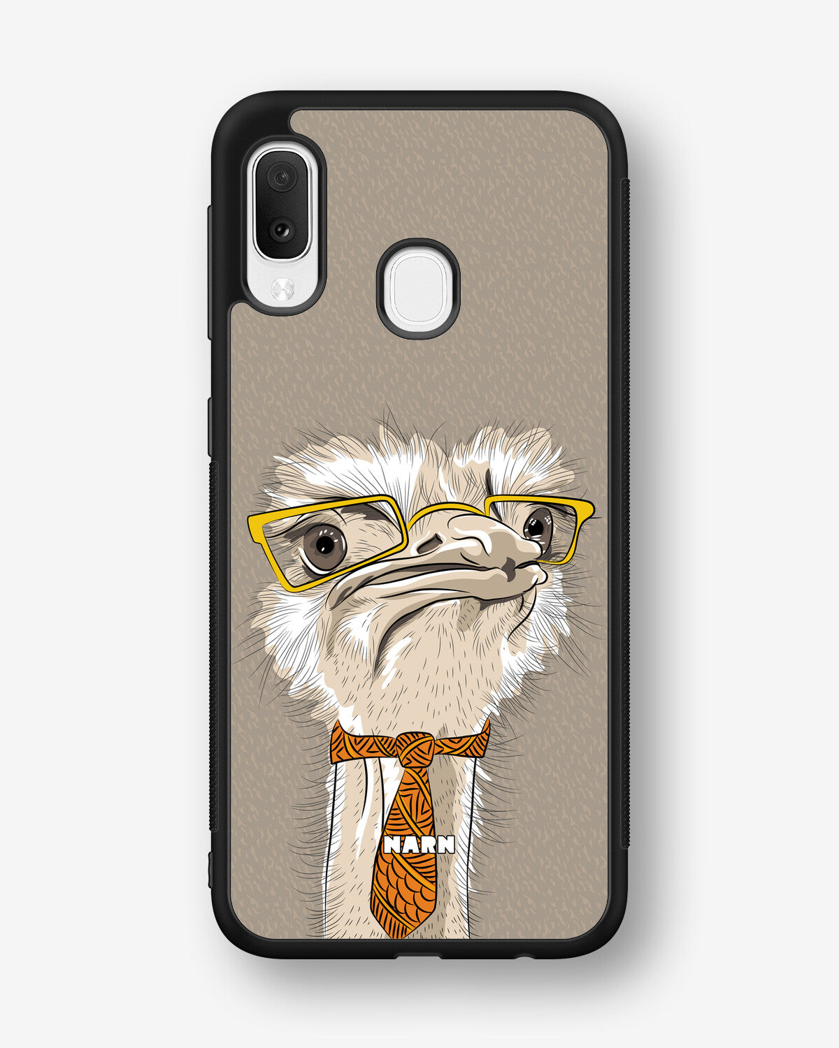 Samsung Galaxy A20e Hard Case – Hipster Ostrich - View 1