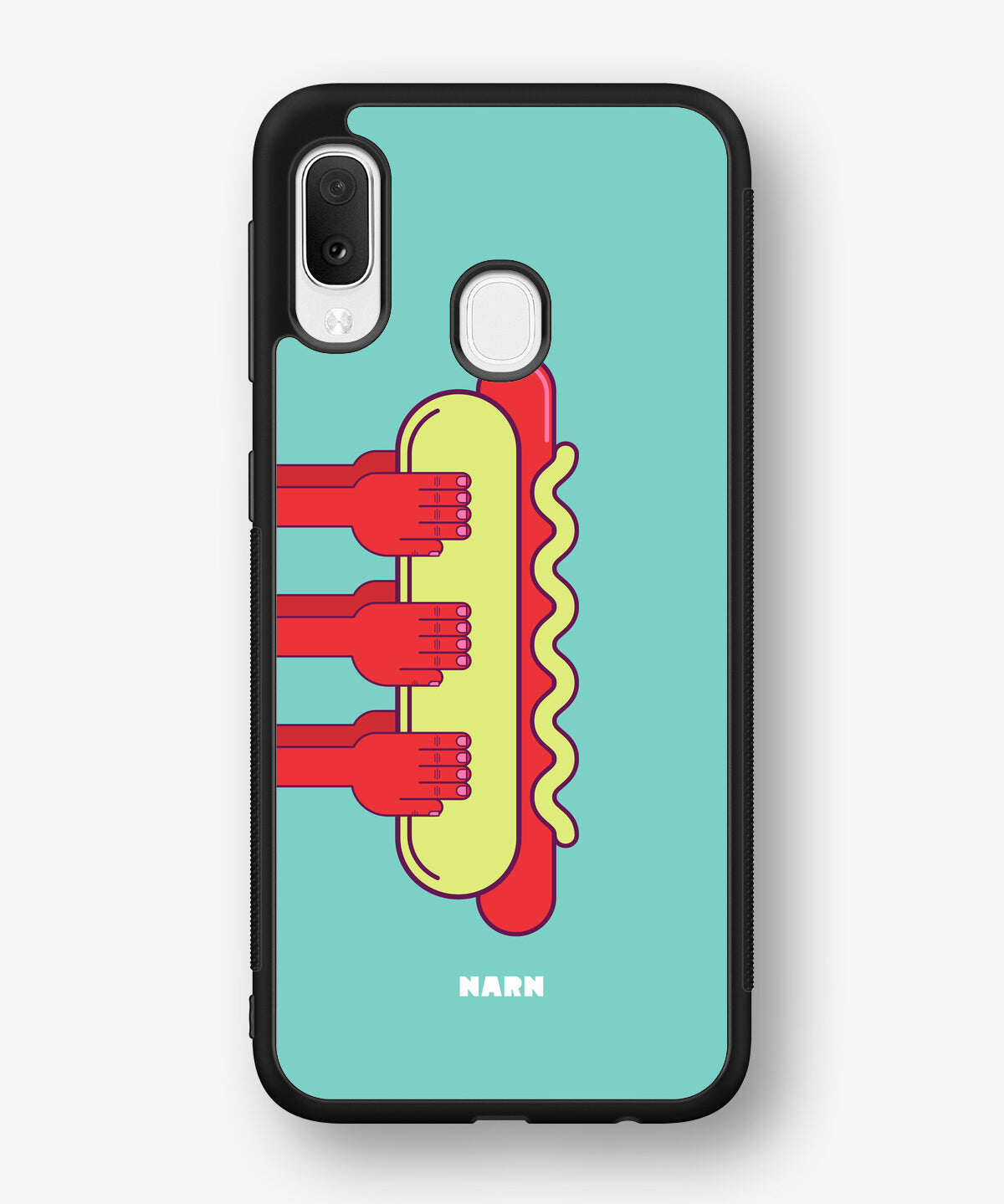 Samsung Galaxy A20e Hard Case – Hot Dog - View 1
