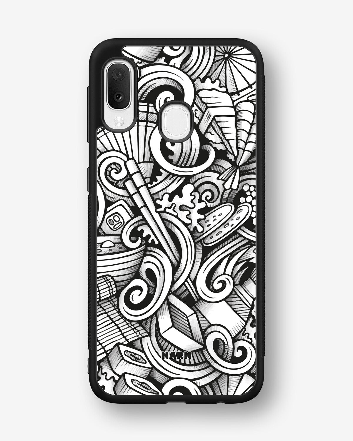 Samsung Galaxy A20e Hard Case – Japanese Pattern - View 1
