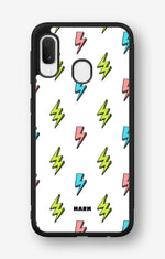 Samsung Galaxy A20e Hard Case – Lightning Bolts - View 1