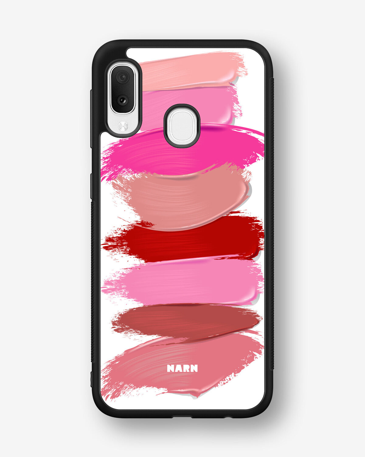 Samsung Galaxy A20e Hard Case – Lipstick Smears - View 1