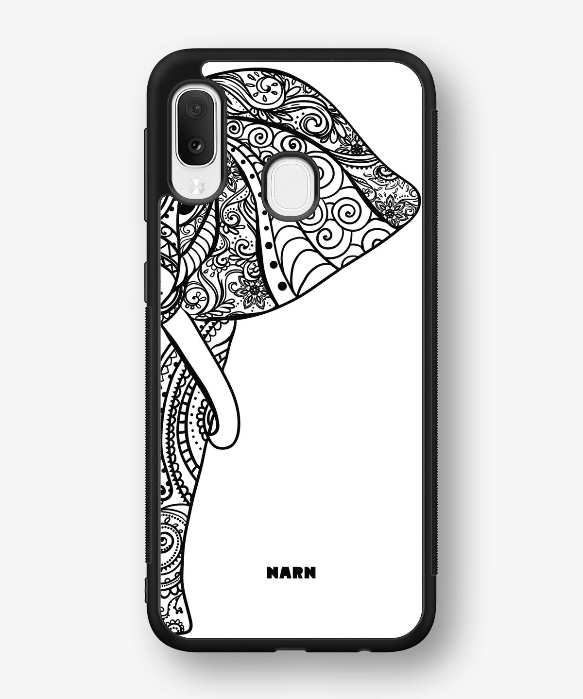 Samsung Galaxy A20e Hard Case – Mandala Elephant - View 1