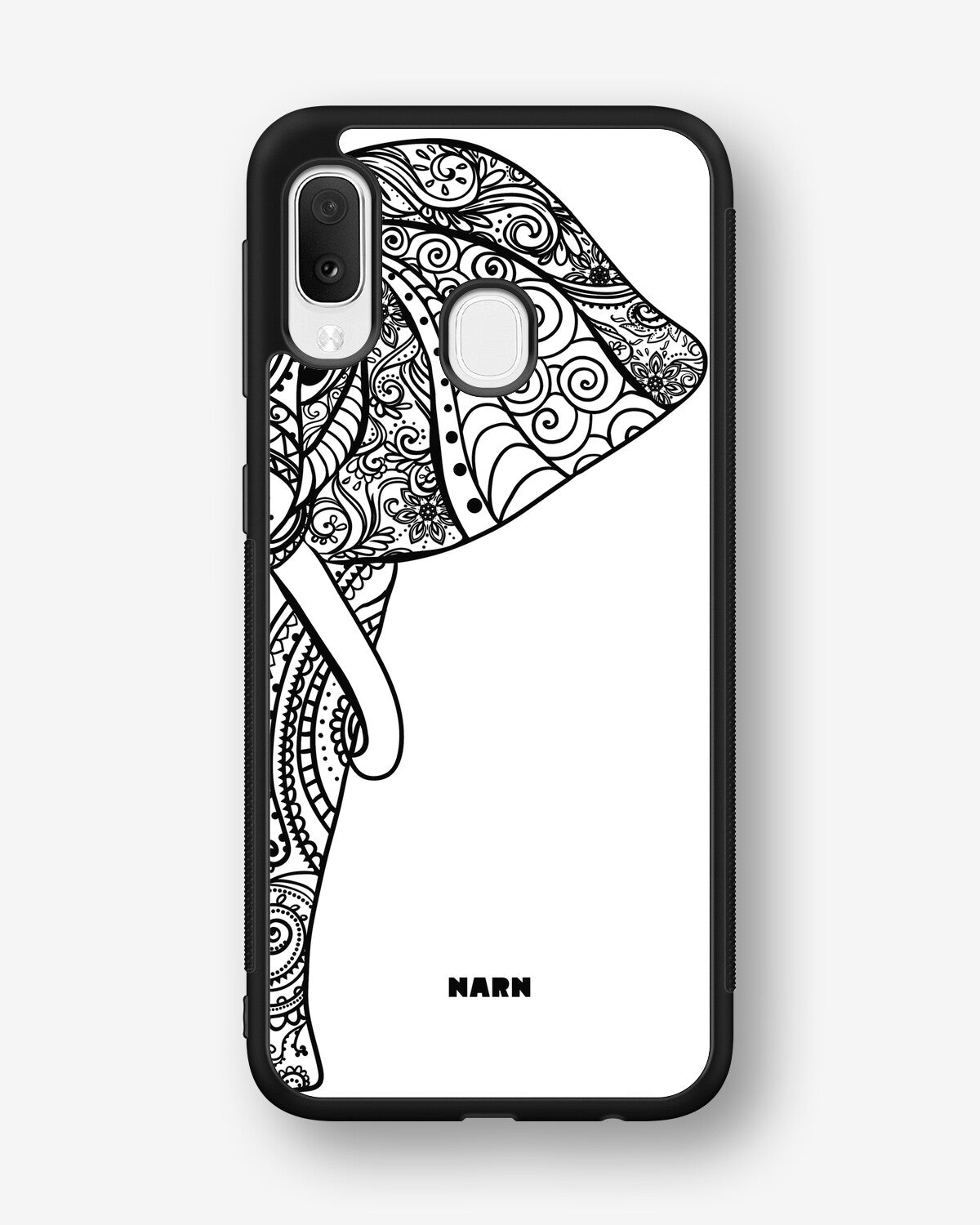 Samsung Galaxy A20e Hard Case – Mandala Elephant - View 1