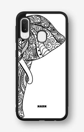Samsung Galaxy A20e Hard Case – Mandala Elephant - View 1