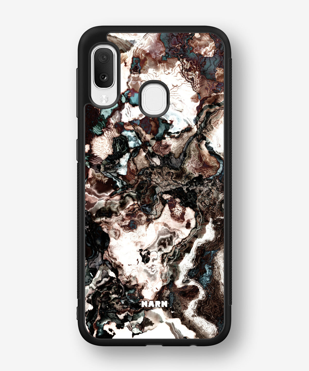Samsung Galaxy A20e Hard Case – Marble Brown - View 1