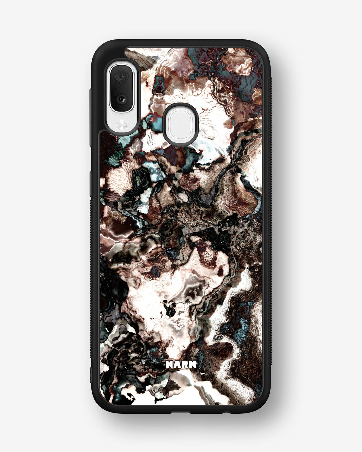 Samsung Galaxy A20e Hard Case – Marble Brown - View 1