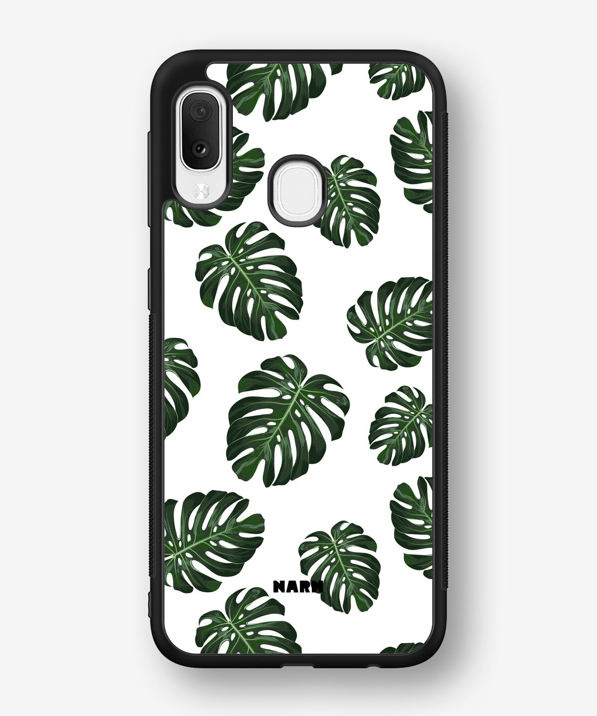 Samsung Galaxy A20e Hard Case – Monstera Pattern - View 1