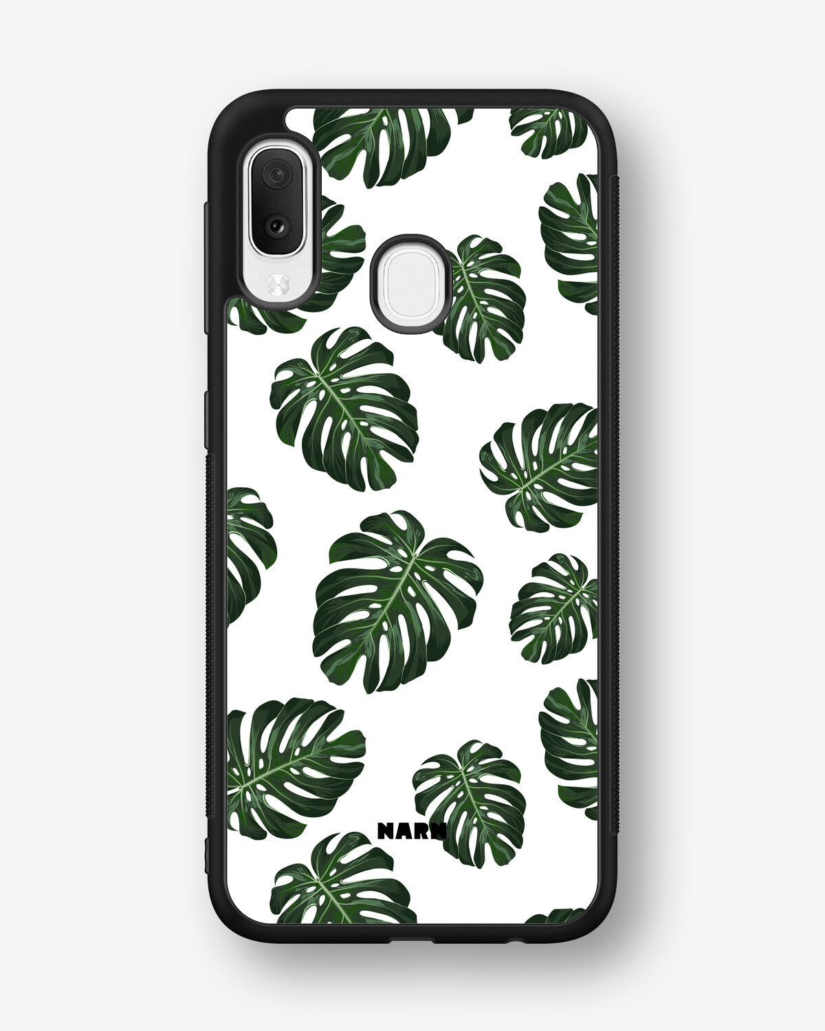 Samsung Galaxy A20e Hard Case – Monstera Pattern - View 1