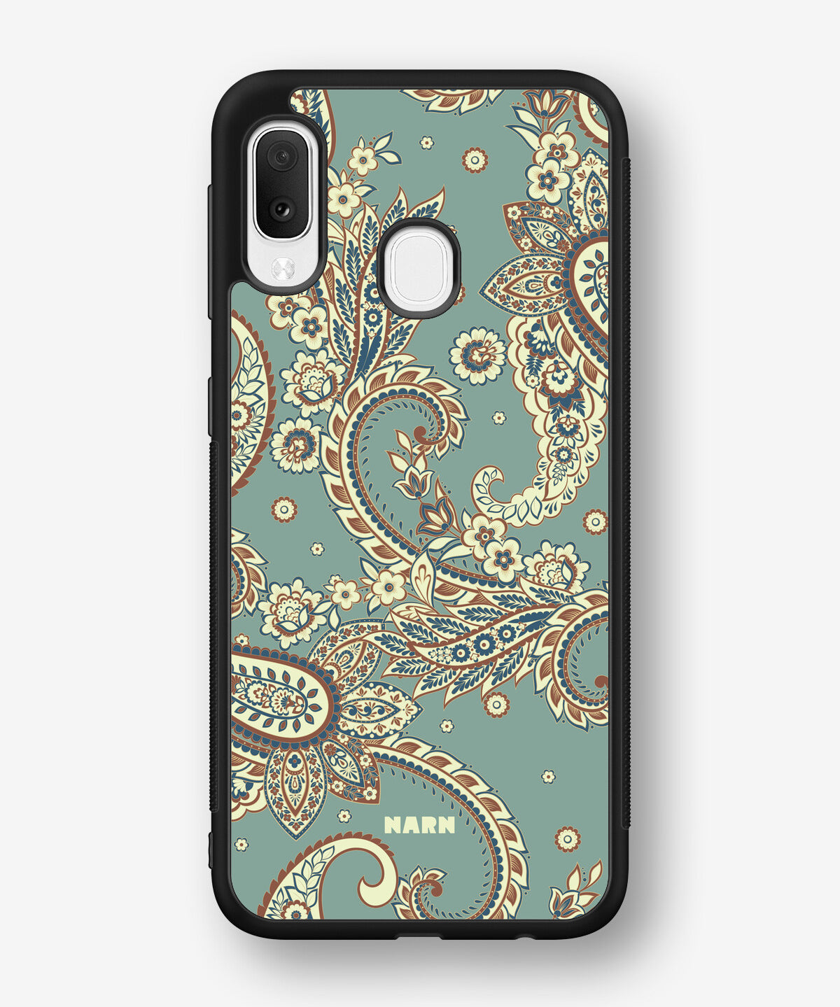 Samsung Galaxy A20e Hard Case – Paisley Green - View 1