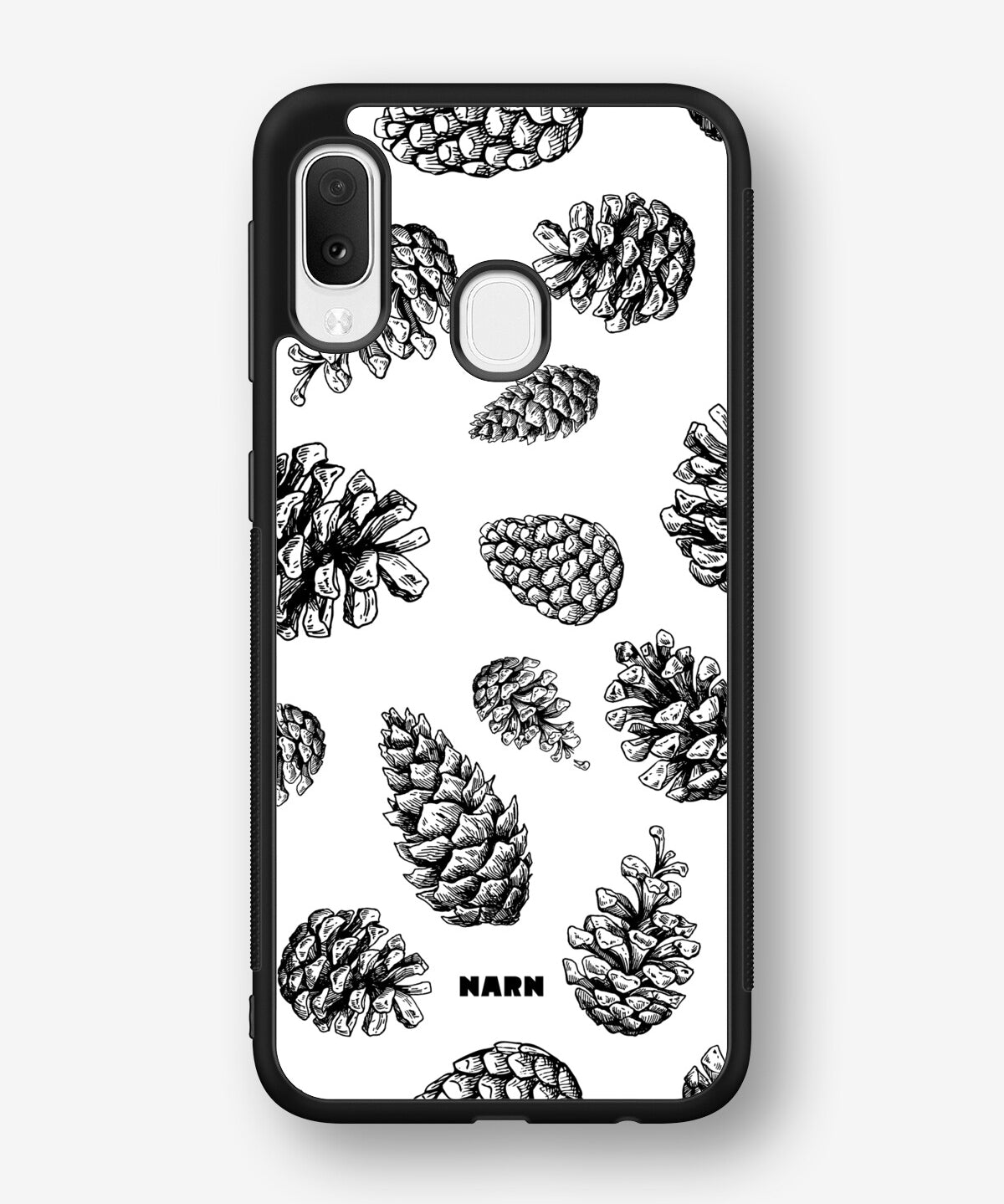 Samsung Galaxy A20e Hard Case – Pine Cones - View 1