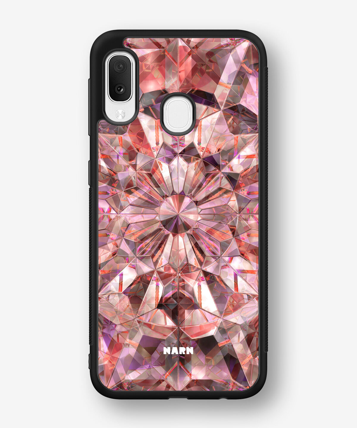 Samsung Galaxy A20e Hard Case – Pink Crystals - View 1