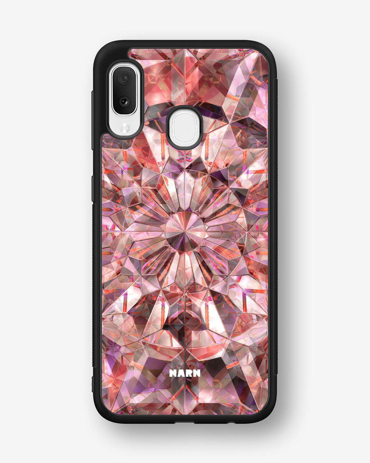 Samsung Galaxy A20e Hard Case – Pink Crystals - View 1