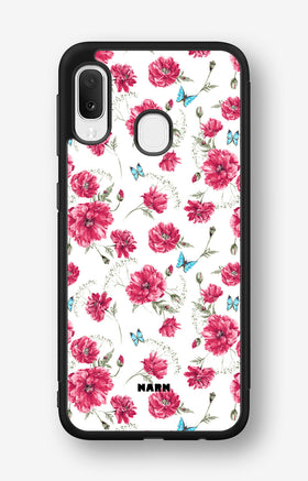 Samsung Galaxy A20e Hard Case – Poppies in Bloom - View 1