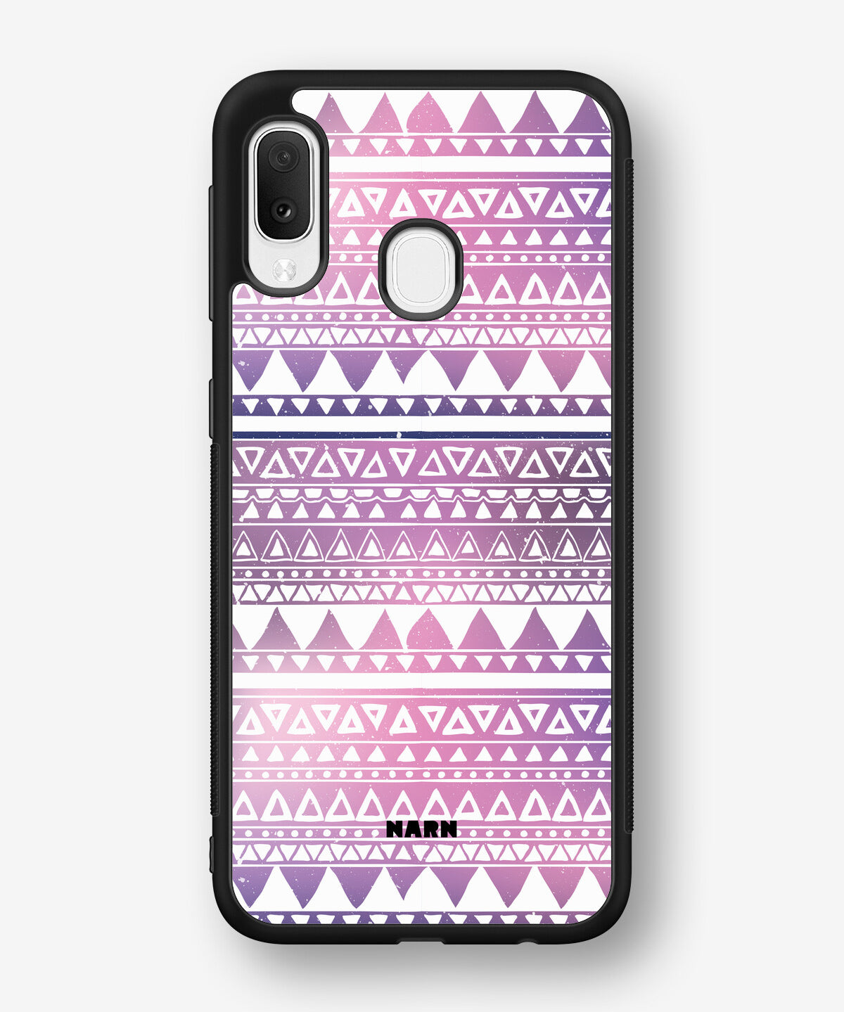 Samsung Galaxy A20e Hard Case – Purple Aztec - View 1