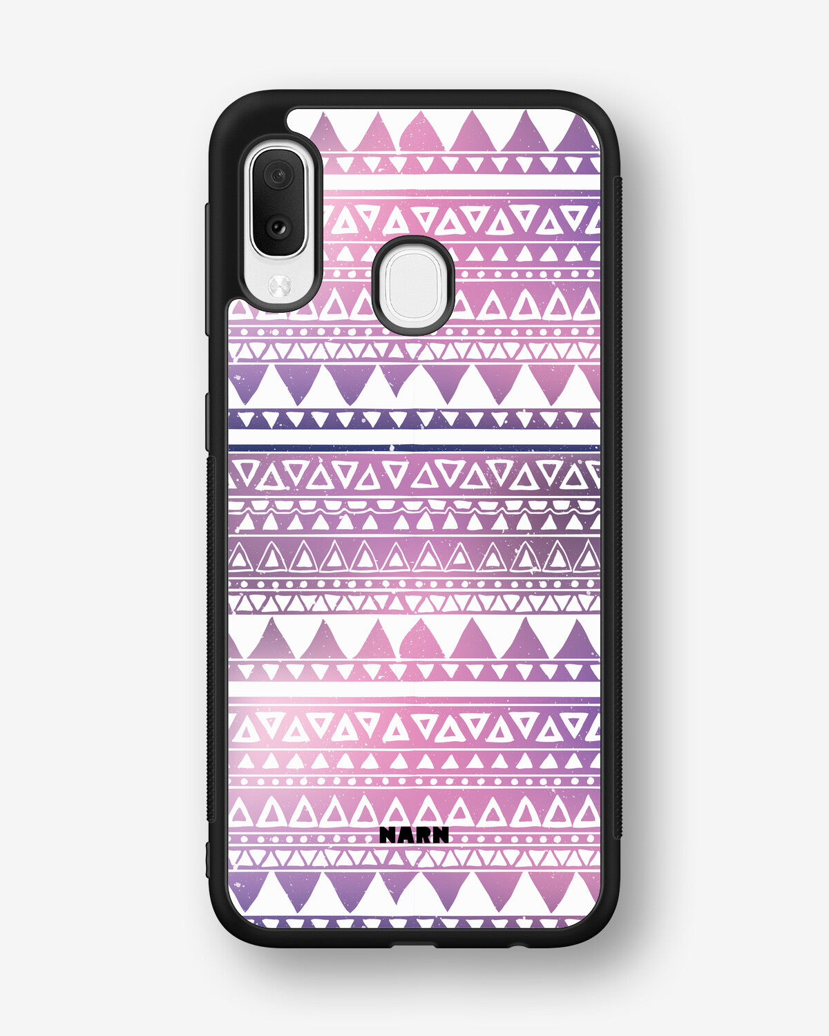 Samsung Galaxy A20e Hard Case – Purple Aztec - View 1