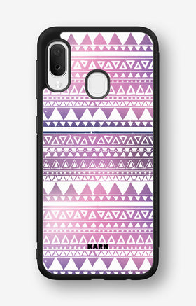 Samsung Galaxy A20e Hard Case – Purple Aztec - View 1