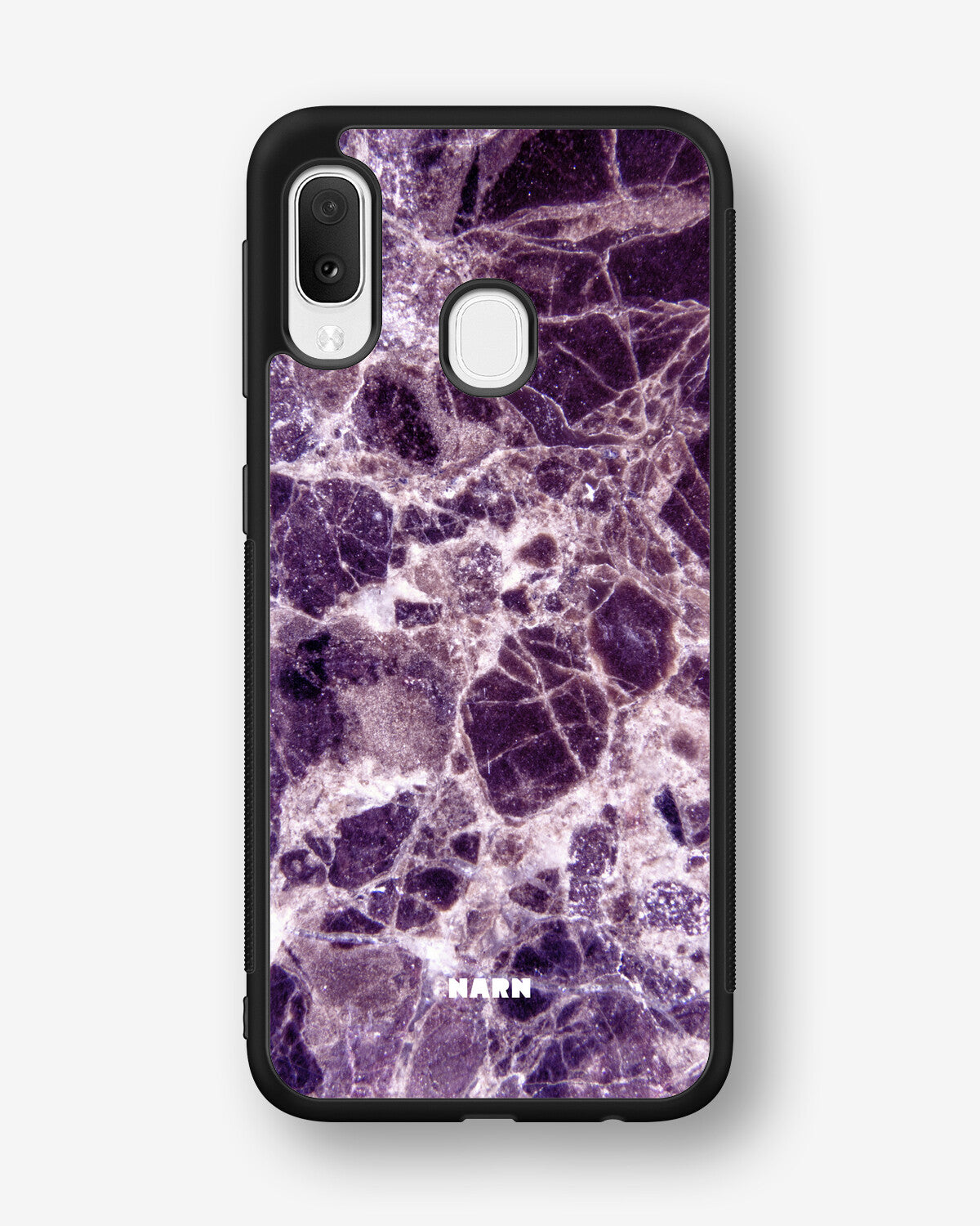 Samsung Galaxy A20e Hard Case – Purple Marble - View 1