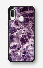 Samsung Galaxy A20e Hard Case – Purple Marble - View 1