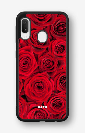 Samsung Galaxy A20e Hard Case – Red Roses - View 1
