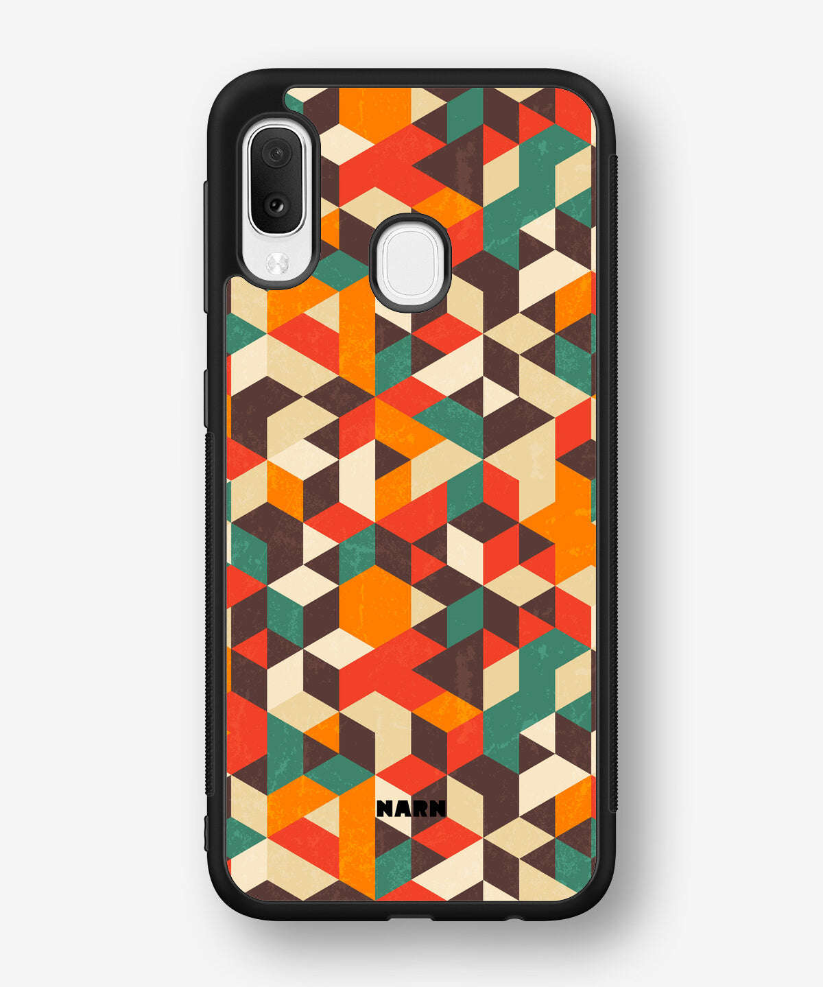 Samsung Galaxy A20e Hard Case – Retro Geometric - View 1