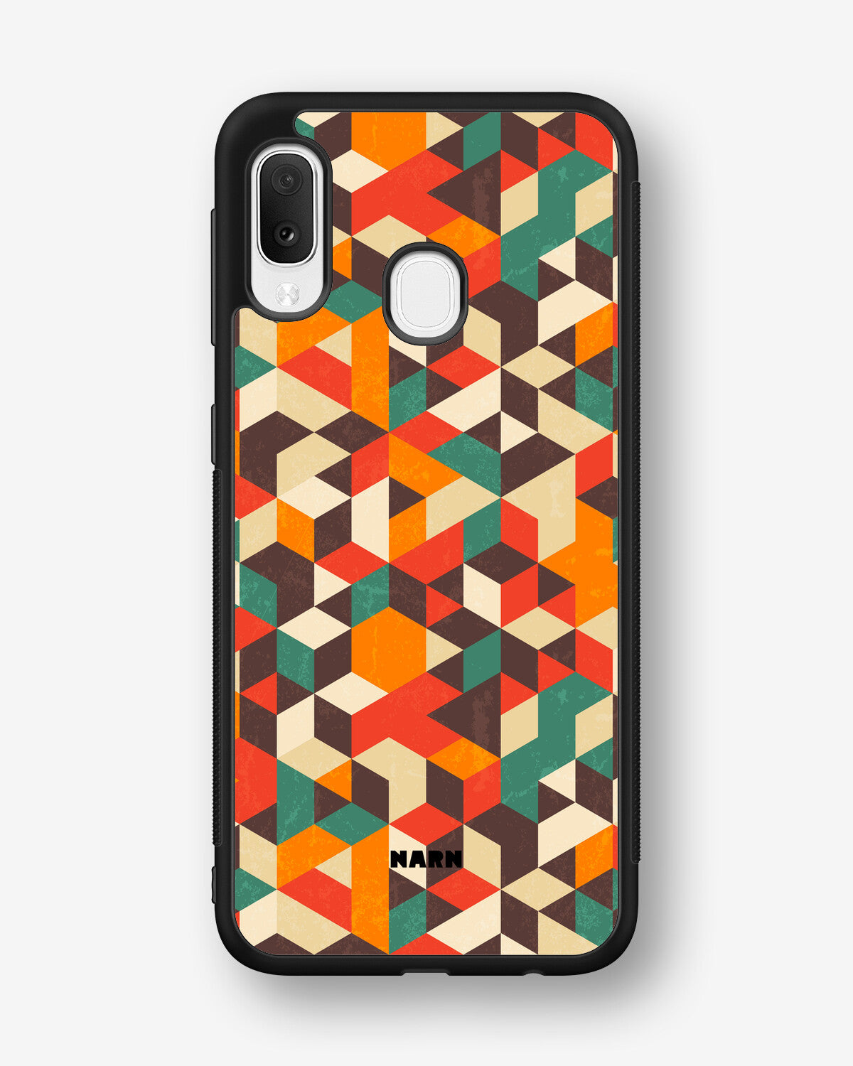 Samsung Galaxy A20e Hard Case – Retro Geometric - View 1