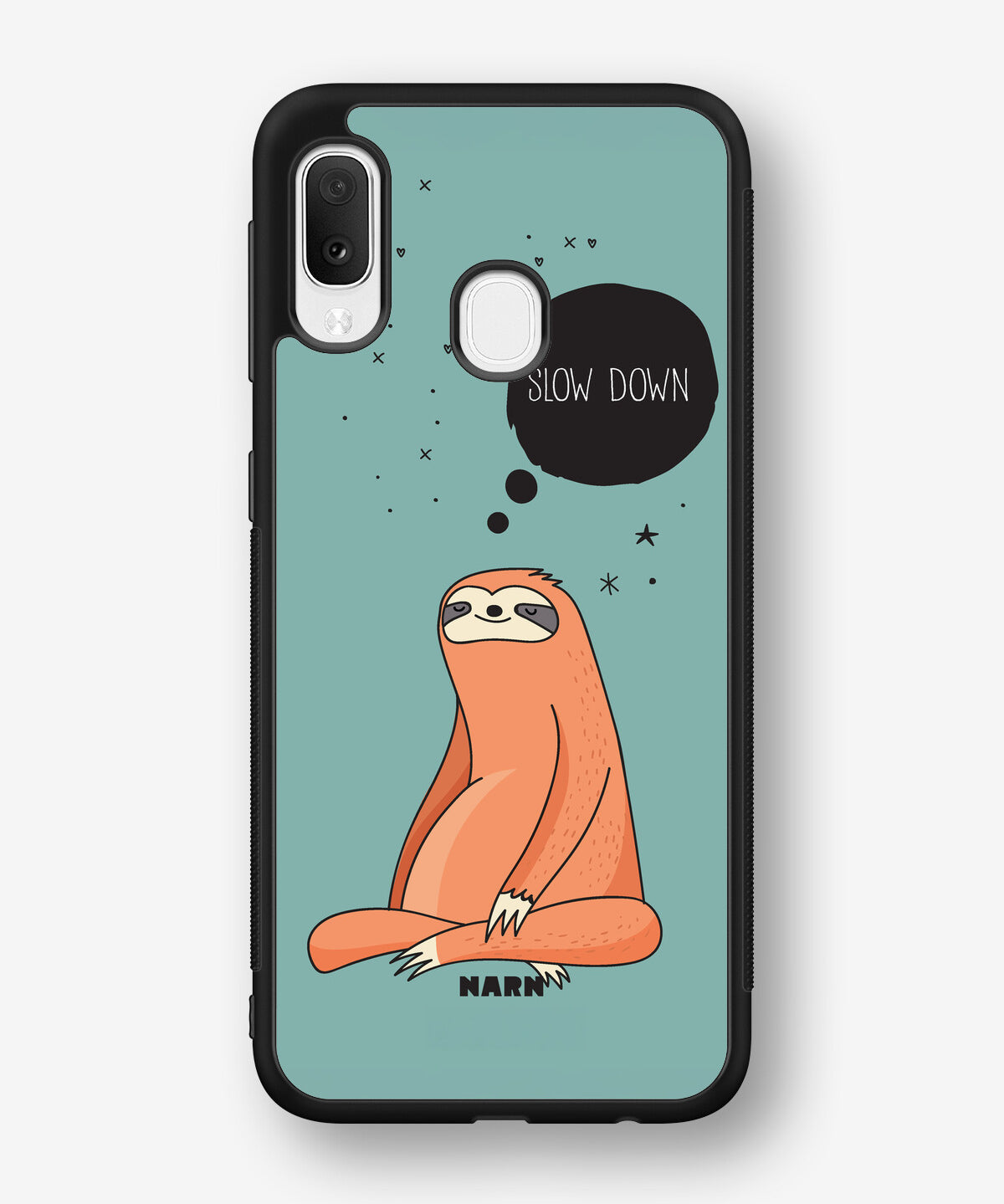 Samsung Galaxy A20e Hard Case – Slow Down Sloth - View 1
