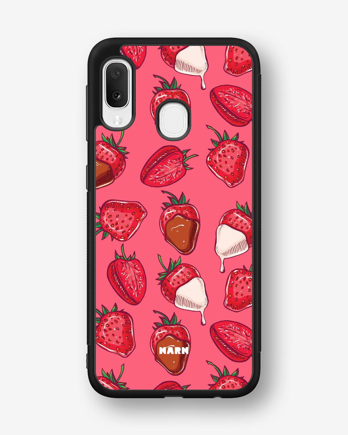 Samsung Galaxy A20e Hard Case – Strawberry Chocolate - View 1