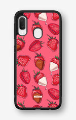 Samsung Galaxy A20e Hard Case – Strawberry Chocolate - View 1