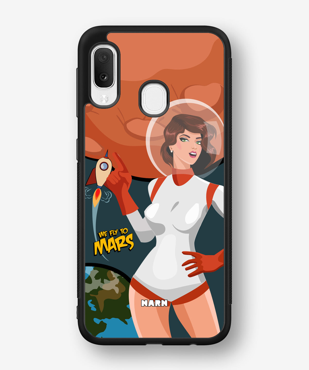 Samsung Galaxy A20e Hard Case – We Fly To Mars - View 1