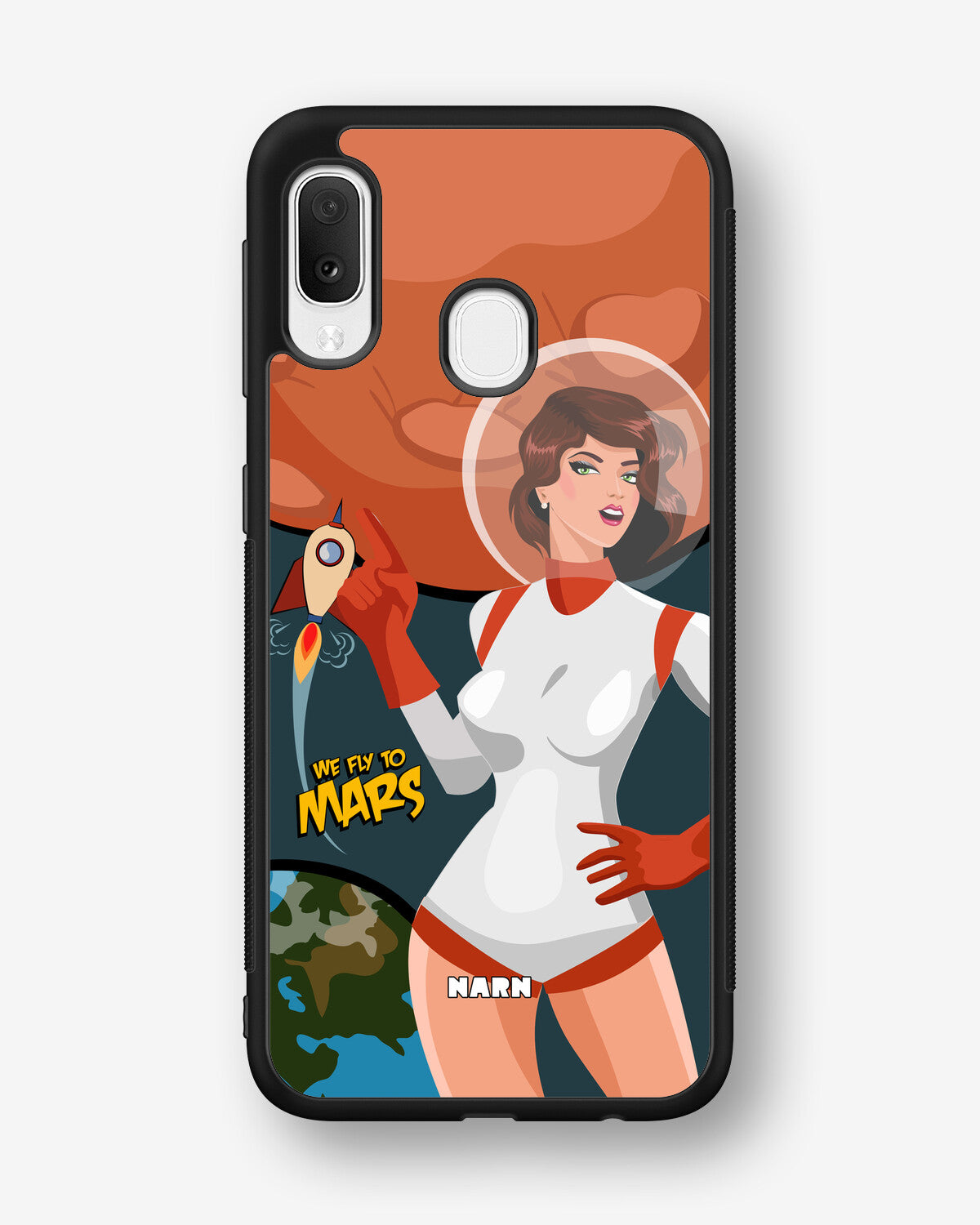 Samsung Galaxy A20e Hard Case – We Fly To Mars - View 1