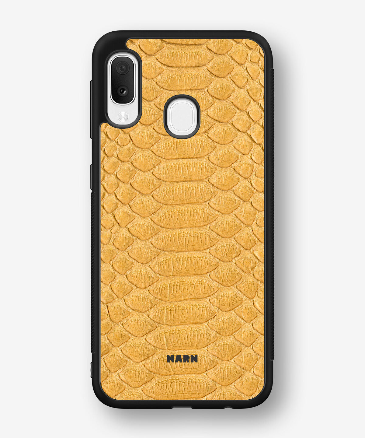Samsung Galaxy A20e Hard Case – Yellow Snake - View 1