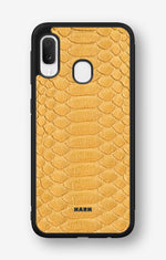 Samsung Galaxy A20e Hard Case – Yellow Snake - View 1