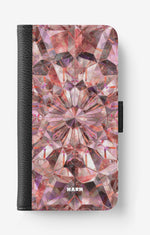 Samsung Galaxy A20e Wallet Case - Pink Crystals - View 1