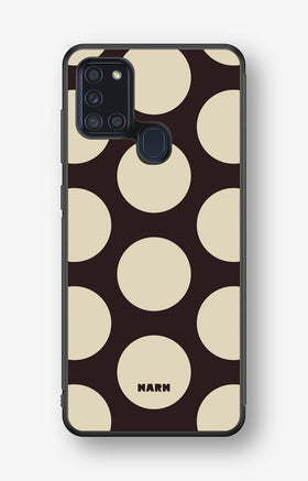 Samsung Galaxy A21s Hard Case – Bold Dots - View 1