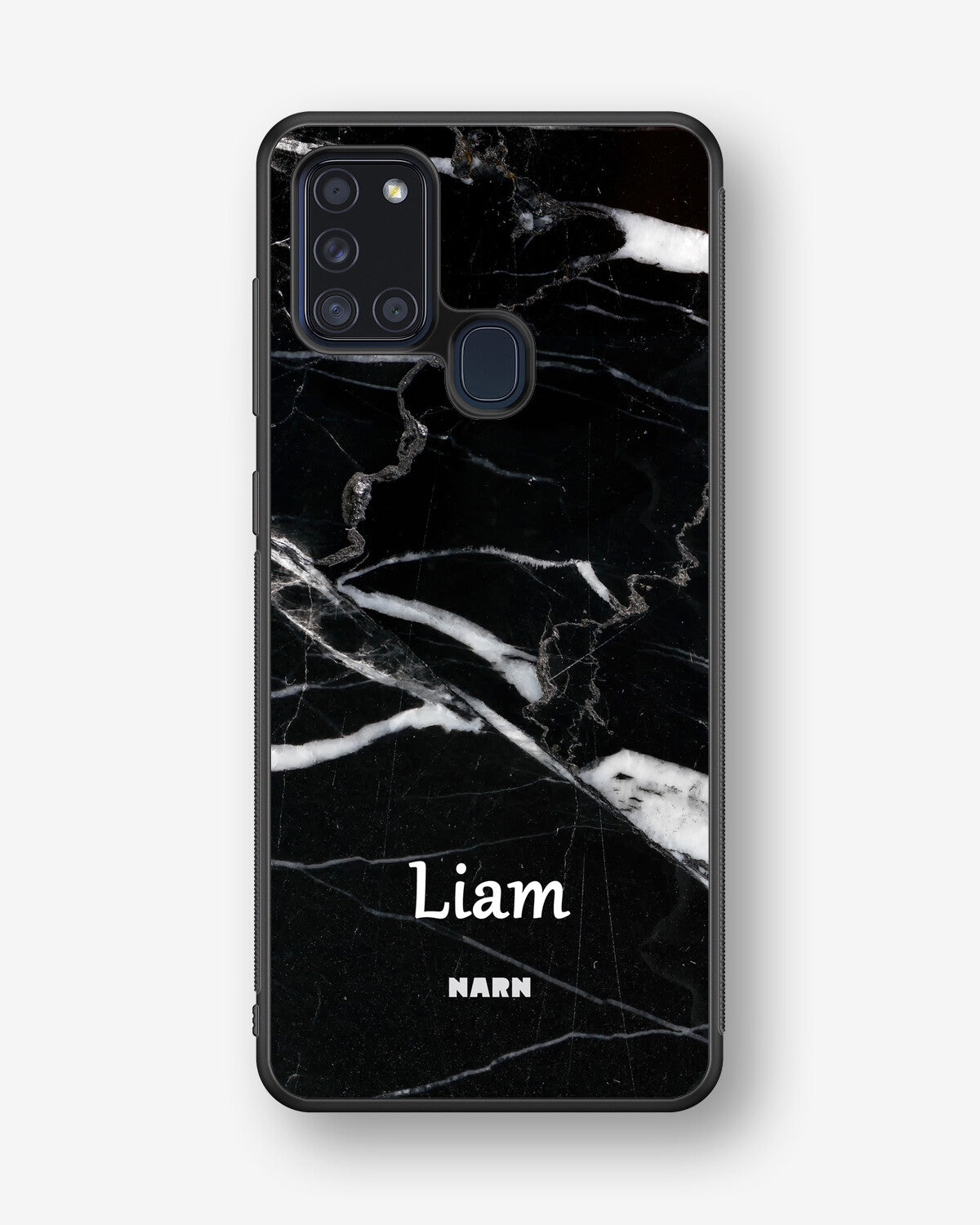 Samsung Galaxy A21s Hard Case – Custom - Black Marble - View 1