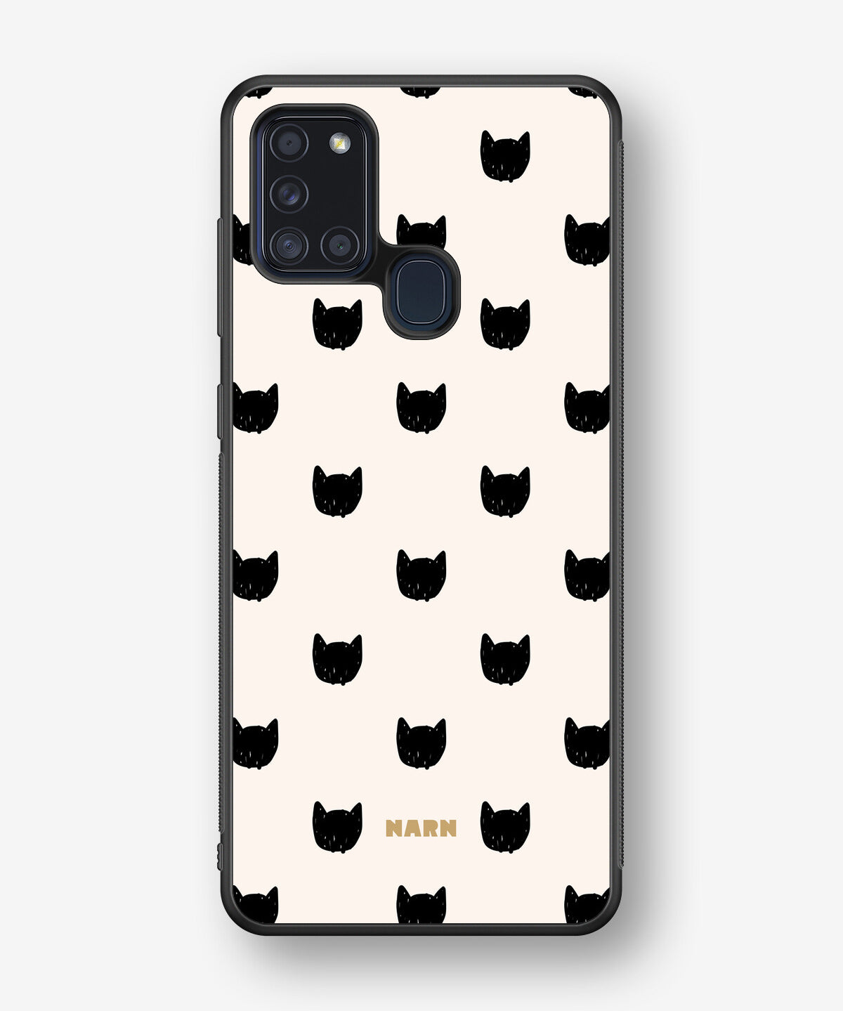 Samsung Galaxy A21s Hard Case – Kitty Dots - View 1