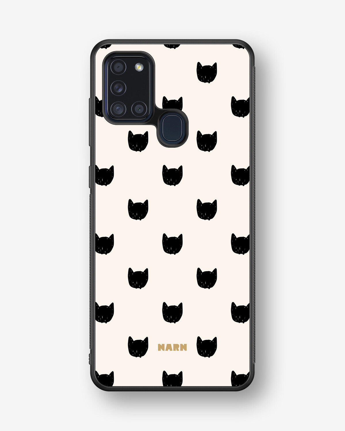 Samsung Galaxy A21s Hard Case – Kitty Dots - View 1