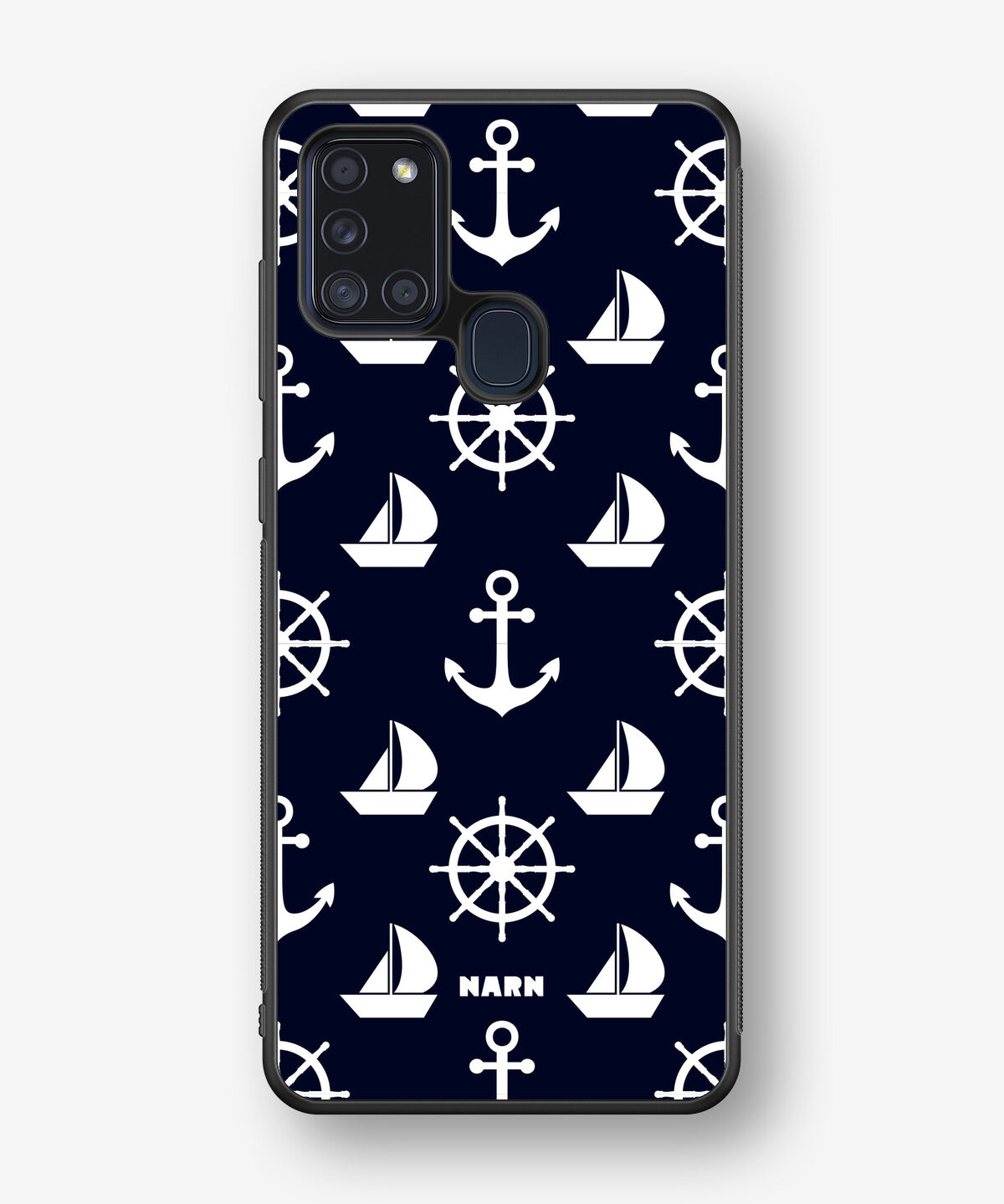 Samsung Galaxy A21s Hard Case – Deep Blue Voyage - View 1