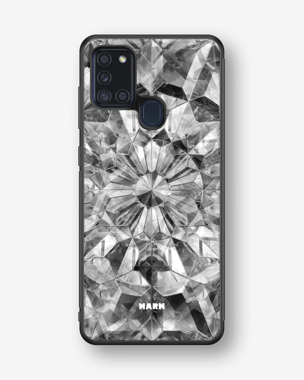 Samsung Galaxy A21s Hard Case – Grey Crystals - View 1