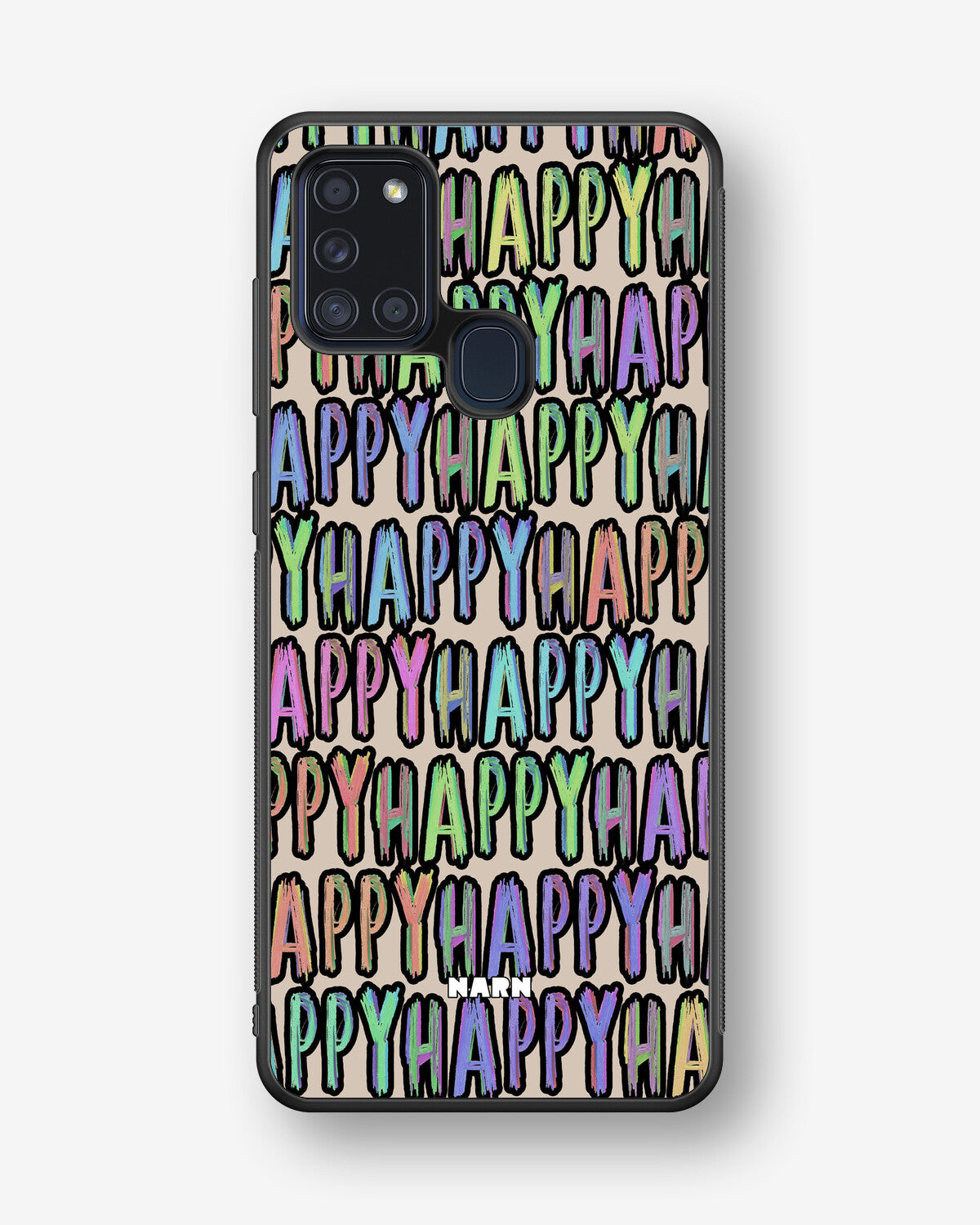Samsung Galaxy A21s Hard Case – Happy - View 1