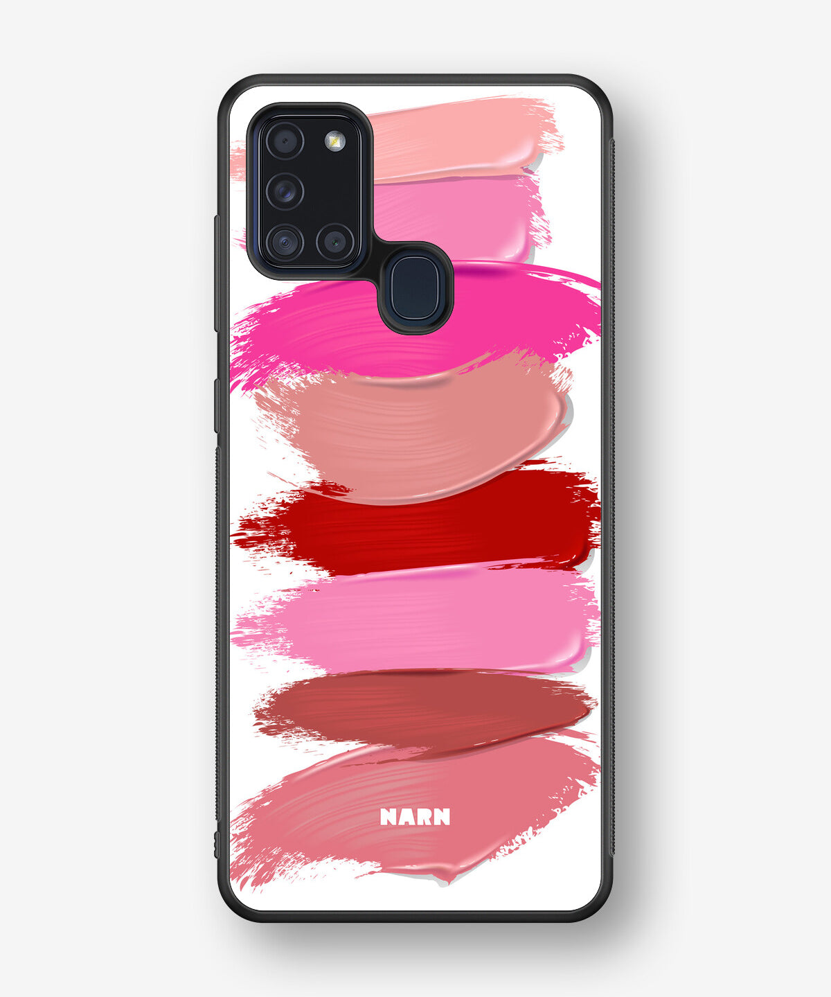 Samsung Galaxy A21s Hard Case – Lipstick Smears - View 1