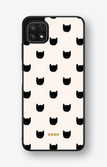 Samsung Galaxy A22 4G Hard Case – Kitty Dots - View 1