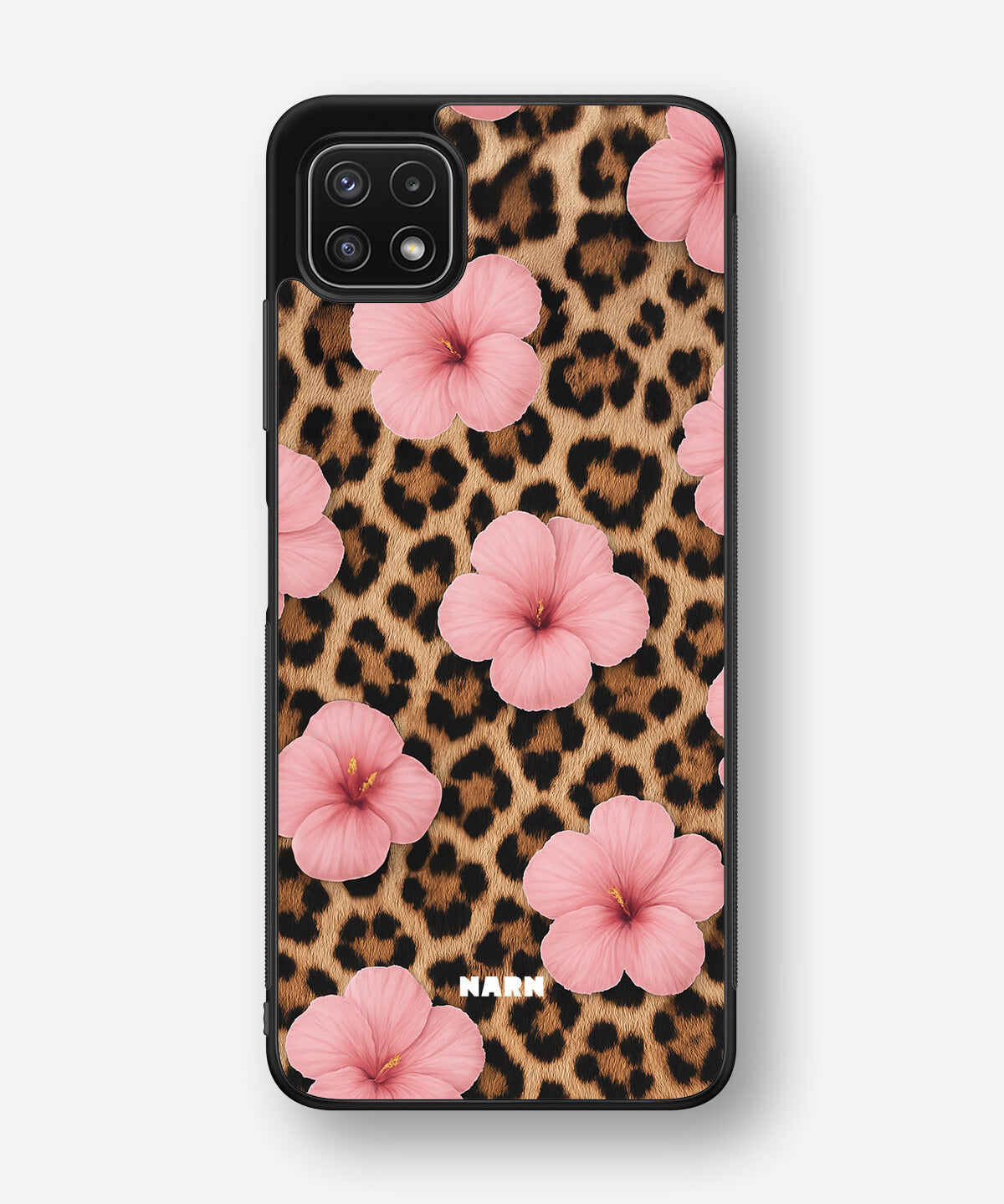 Samsung Galaxy A22 4G Hard Case – Leopard Flower - View 1