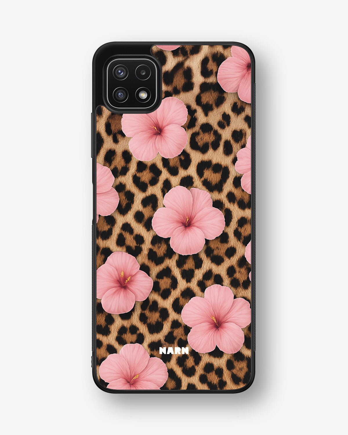 Samsung Galaxy A22 4G Hard Case – Leopard Flower - View 1