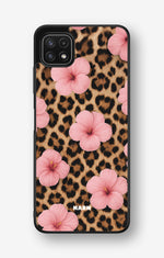 Samsung Galaxy A22 4G Hard Case – Leopard Flower - View 1