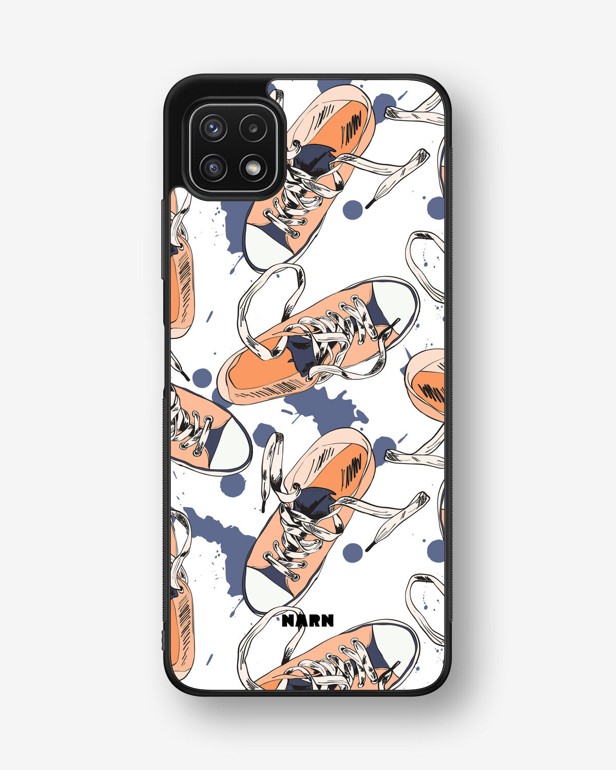 Samsung Galaxy A22 4G Hard Case – Apricot Sneakers - View 1