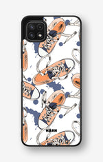 Samsung Galaxy A22 4G Hard Case – Apricot Sneakers - View 1