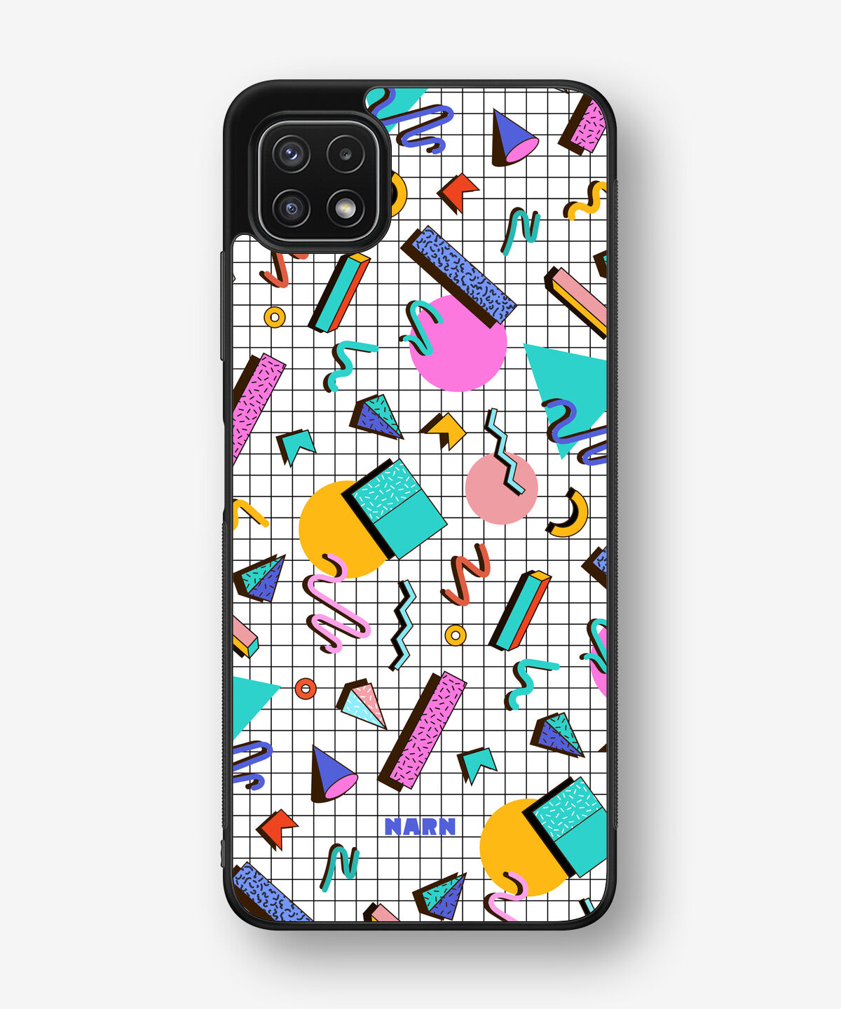 Samsung Galaxy A22 4G Hard Case – 80s Memphis - View 1