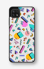 Samsung Galaxy A22 4G Hard Case – 80s Memphis - View 1