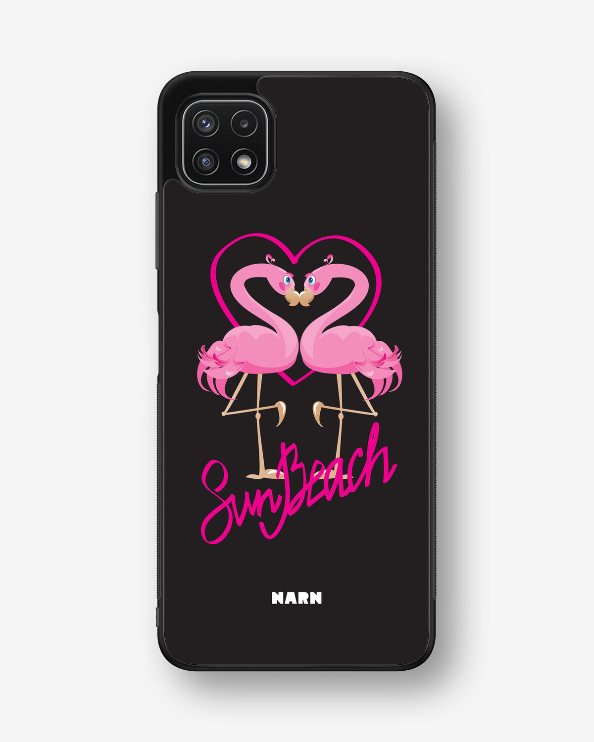Samsung Galaxy A22 4G Hard Case – Beach Flamingo - View 1